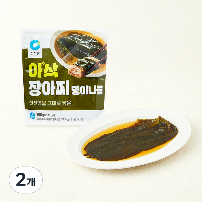 청정원 아삭 장아찌 명이나물, 300g, 2개