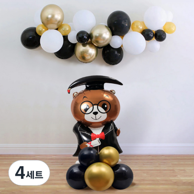 졸업 풍선 기둥2, 불곰박사, 4세트