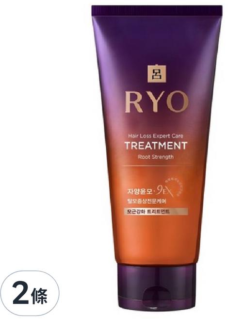 RYO 呂 滋養韌髮瞬護髮膜 清爽型, 200ml, 2條