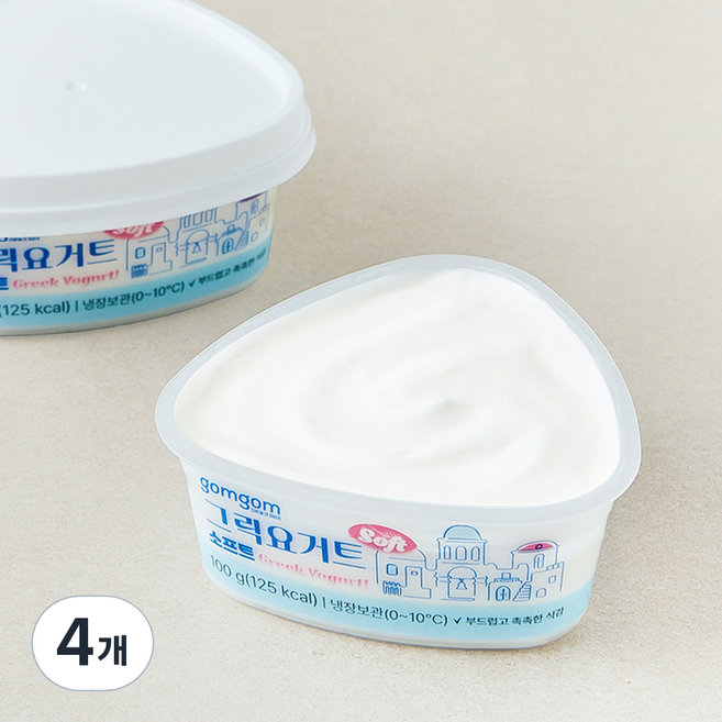 곰곰 그릭요거트 소프트, 100g, 4개
