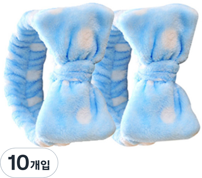 더자카 러블리 패턴 리본 머리띠, Y377LBBI228, 10개