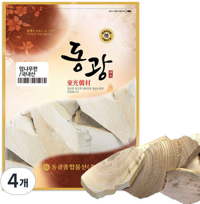 동광한방몰 국내산 엄나무, 4개, 600g