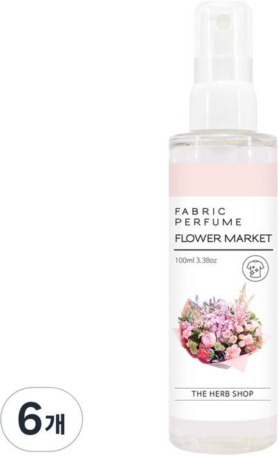 더허브샵 섬유향수 플라워마켓, 6개