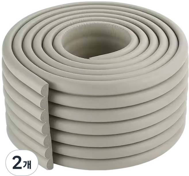 베이루 넓은쿠션 엠보 모서리보호대, 2개, 그레이