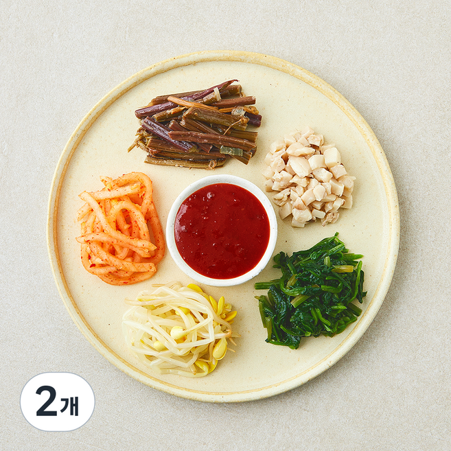 남도애꽃 고추장 오색 비빔밥, 200g, 2개