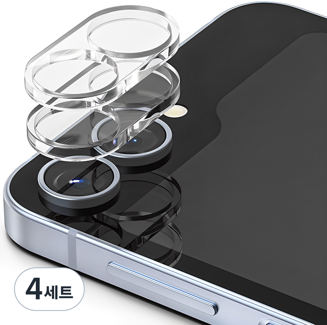 신지모루 쉴드 카메라렌즈 강화유리 액정보호필름 2p 세트, 4세트