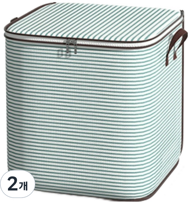 대용량 옷 이불 수납 정리함 140L, 그린, 2개
