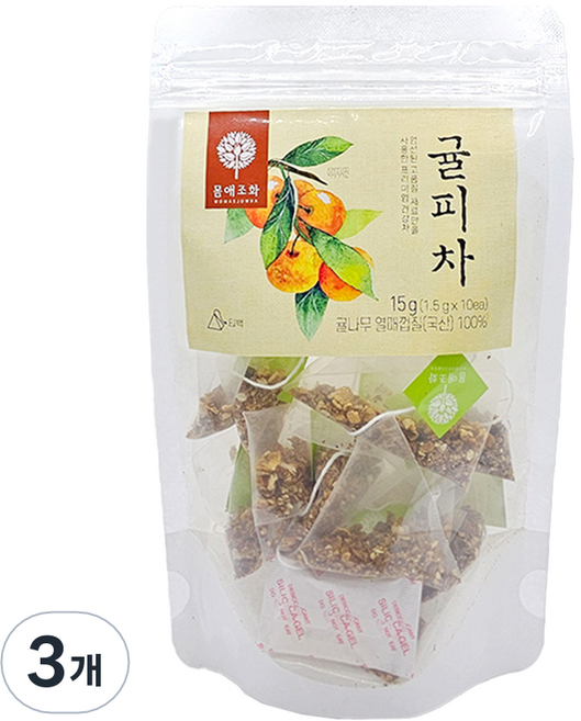 몸애조화 귤피차 티백, 1.5g, 10개입, 3개