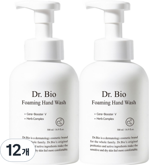 닥터바이오 포밍 핸드워시 푸르티 머스크향, 500ml, 12개