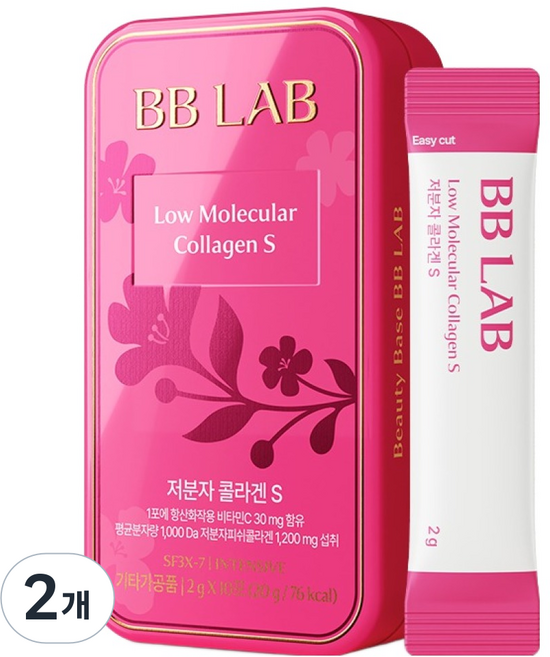 BB LAB 科研 NutriOne 低分子膠原蛋白 S 強效迷你 10入, 20g, 2個