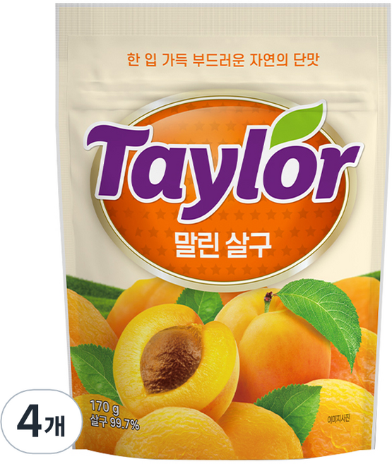 테일러 말린살구, 170g, 4개