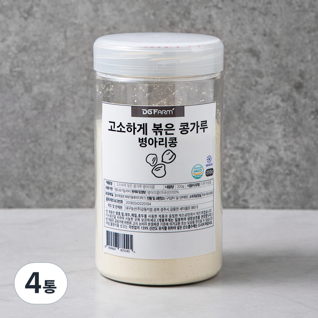 대구농산 고소하게 볶은 콩가루 병아리콩, 250g, 4통