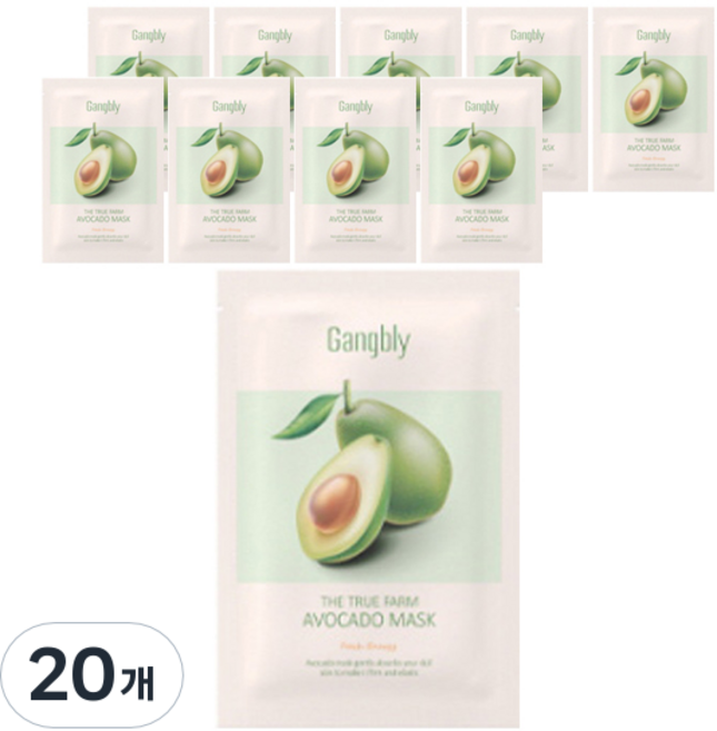 강블리 더 트루 팜 아보카도 마스크 30ml, 20개, 1개입