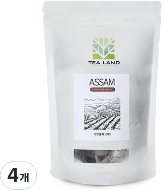 티랜드 아쌈 홍차 티백, 20개입, 4개, 1g