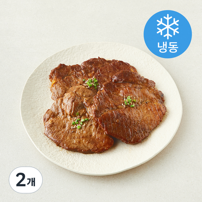 요리락 저당 양념목심 칼집구이 (냉동), 500g, 2개