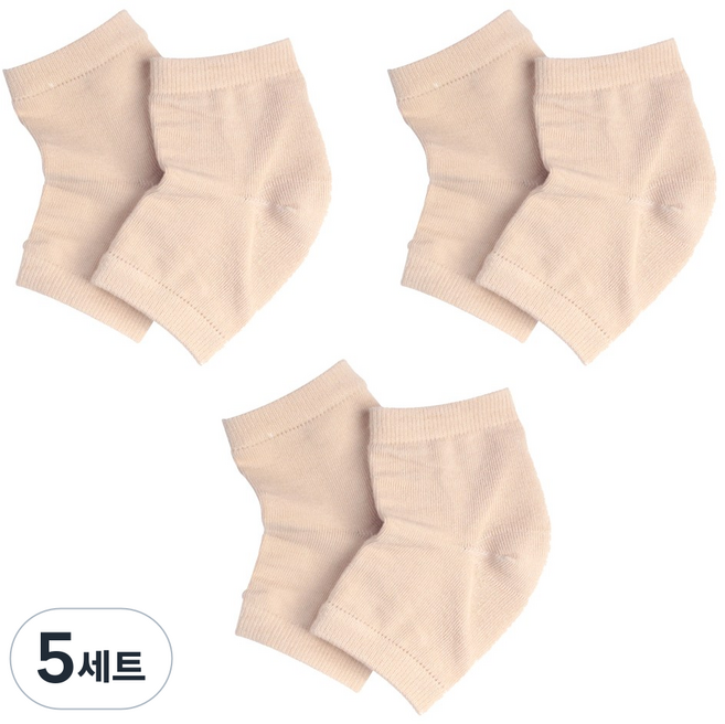 풋인솔 뒤꿈치 보호 양말 양쪽 3켤레 세트, 5세트