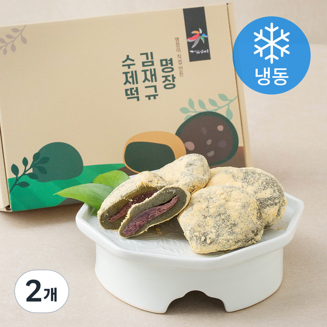 김재규우리떡연구소 명장 김재규 쑥오쟁이 수제떡 12입 (냉동), 720g, 1개입, 2개