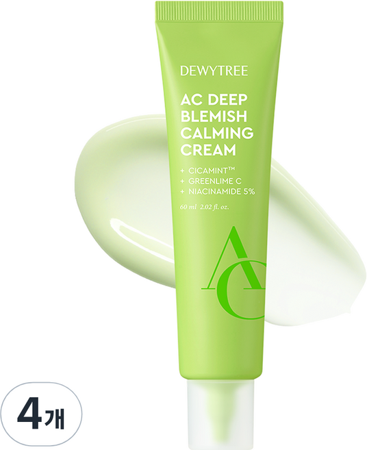듀이트리 AC 딥 흔적 진정 크림, 60ml, 4개