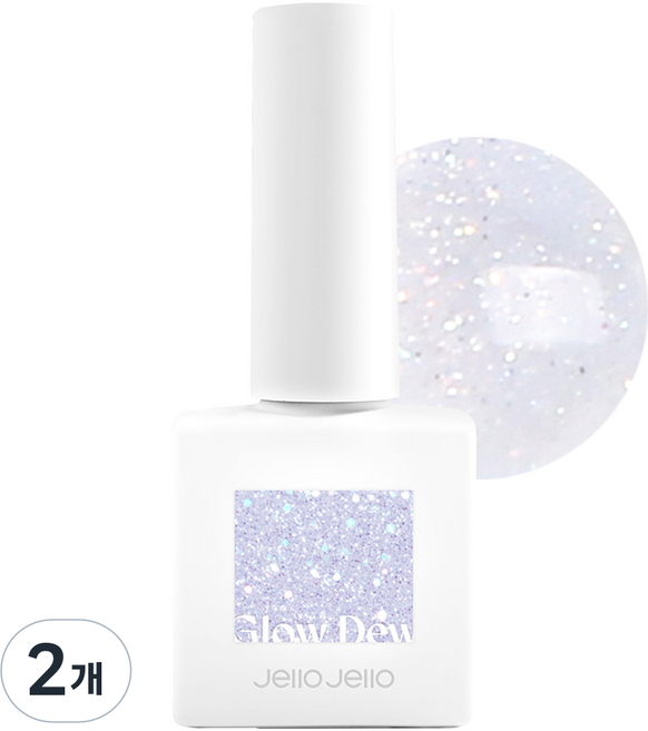 젤로젤로 글로우듀 컬렉션 시럽젤, JJ-55 루나 미스트, 10ml, 2개