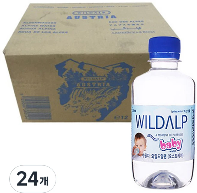 와일드알프 베이비워터, 250ml, 24개 - 쿠팡