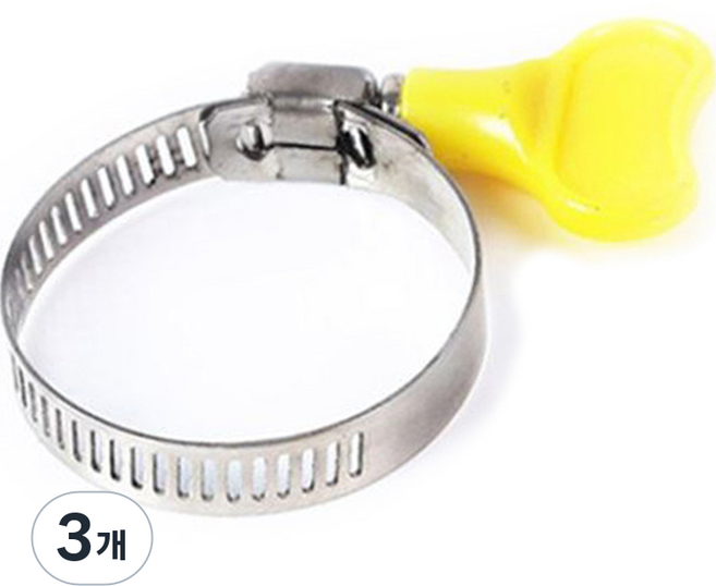 크린메이트 호스 고정 밴딩 클램프 19~29mm, 3개, 혼합색상