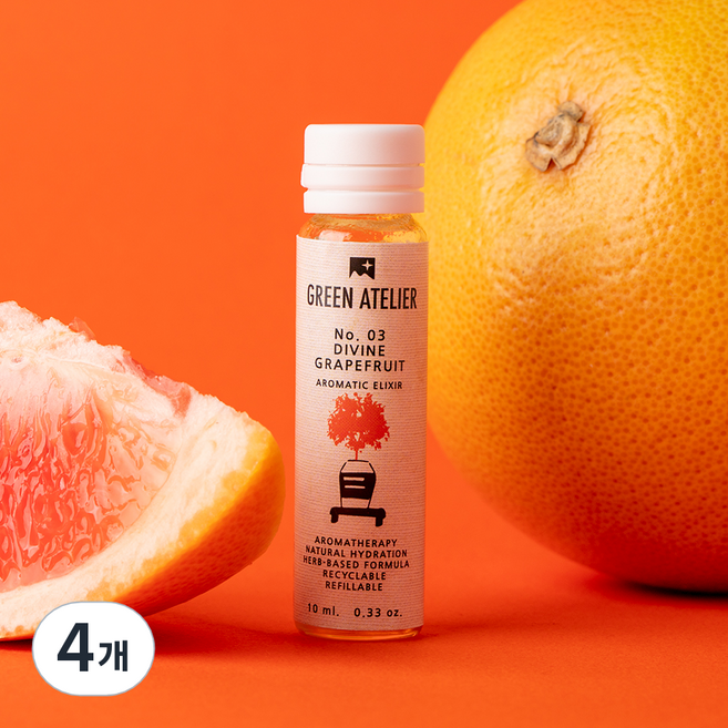 그린아뜰리에 디바인 자몽 아로마 부스터, 10ml, 4개
