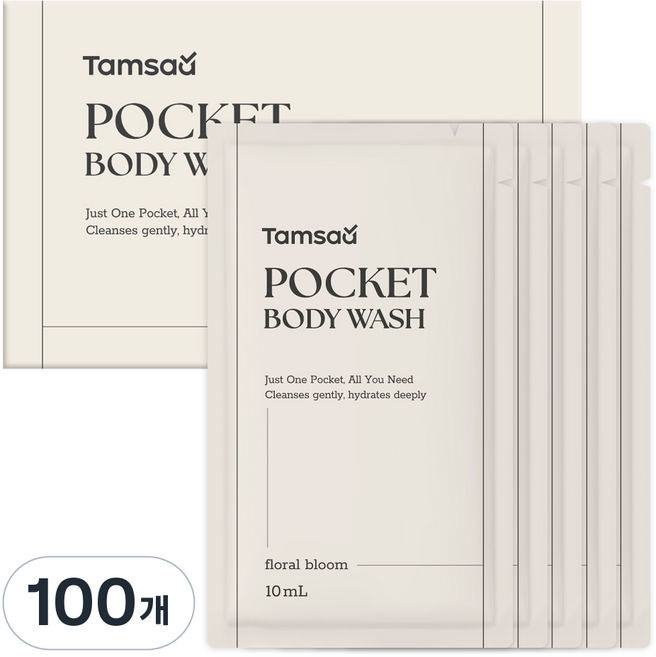 탐사 포켓 여행용 바디워시, 10ml, 100개