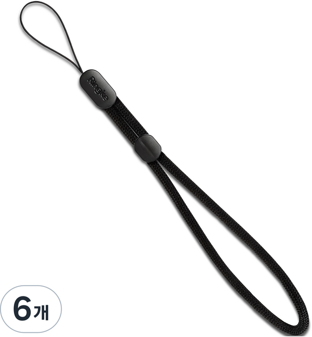 링케 파라코드 핸드 스트랩, 6개, 블랙