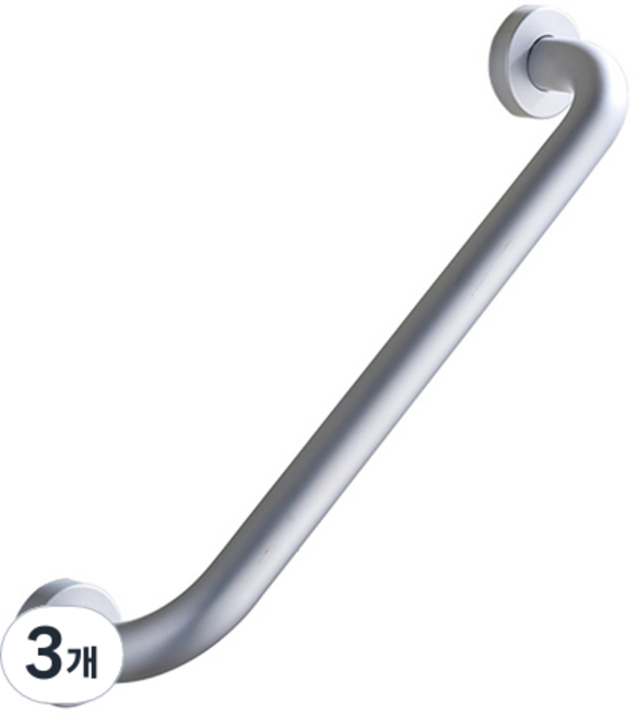 엘듀아 손잡이 안전바 화이트, 3개, 흰색