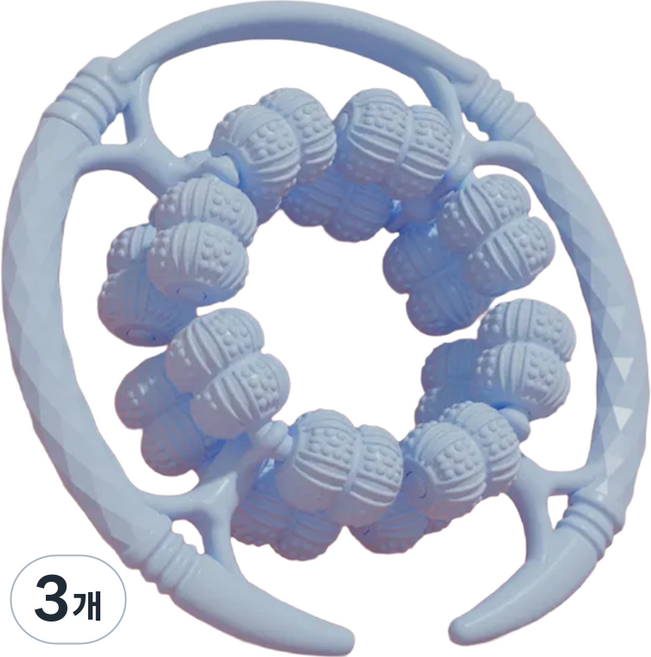 디유라 종아리 마사지 롤러 스틱, 블루, 3개