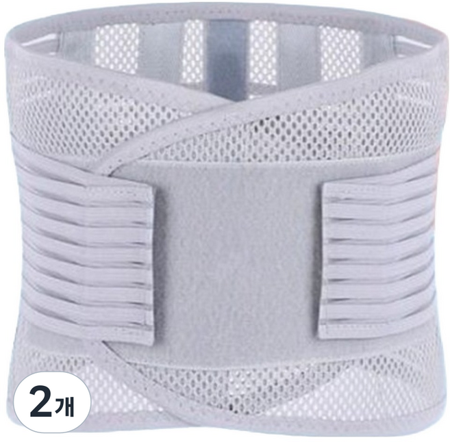 Howfits 高彈力網眼護腰帶 灰色, 2個