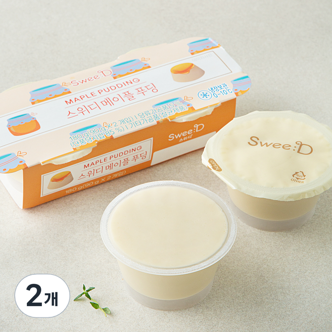 스위디 메이플 푸딩, 90g, 2개입, 2개