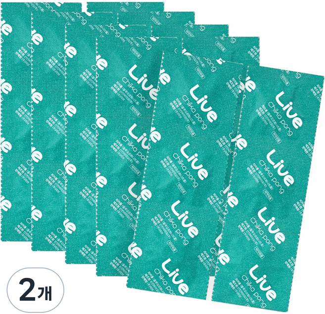 라이브오랄스 치카퐁 입냄새 제거 일회용 휴대 고체가글 구강세정제 30p, 850mg, 2개