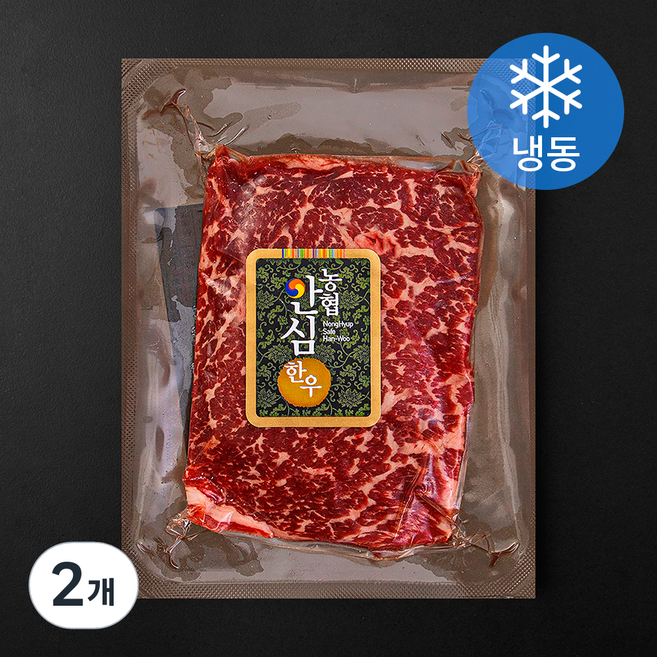 농협안심한우 슬라이스 우둔 1등급 (냉동), 2개, 100g