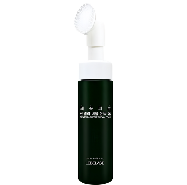 LEBELAGE 蕾浿雷 台灣公司貨 積雪草舒緩洗顏慕斯, 1個, 200ml