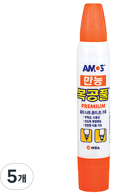 아모스 만능 목공풀, 36g, 5개