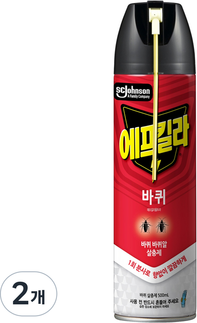 에프킬라 바퀴 울트라 살충제, 500ml, 2개