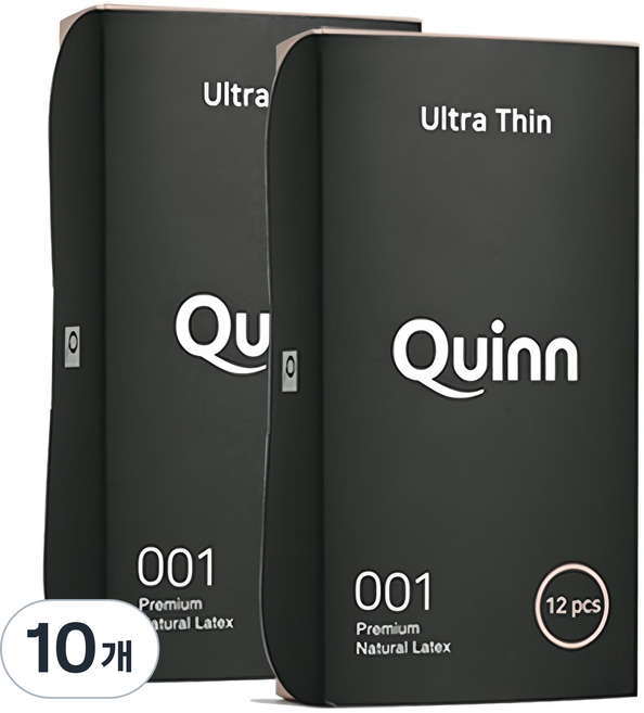 Quinn 001 울트라씬 초박형 콘돔, 12개입, 10개