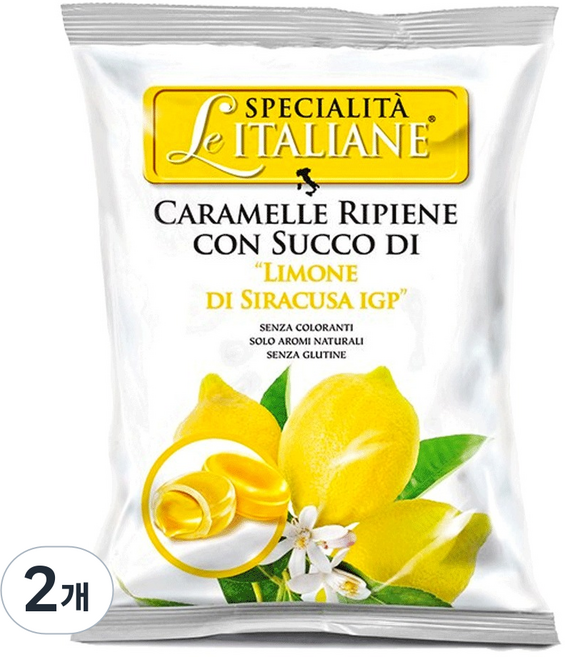 르스페셜리타이탈리안 세라 레몬 필링 캔디, 100g, 2개