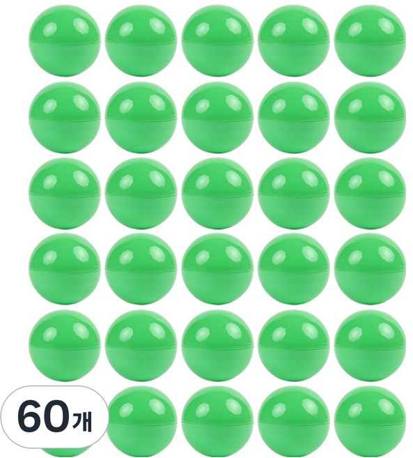 Superssam 抽獎用圓形扭蛋 綠色 小號, 60個