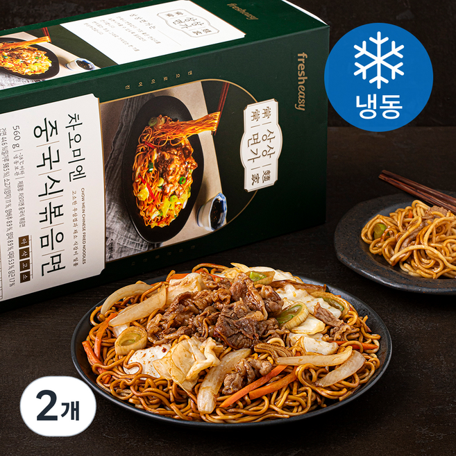 프레시지 상상면가 차오미엔 중국식 볶음면 (냉동), 560g, 2개