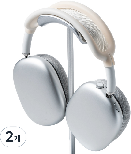 누아트 에어팟 호환 헤드 실리콘 커버, 에어팟 맥스 / 맥스2, 스타라이트, 2개