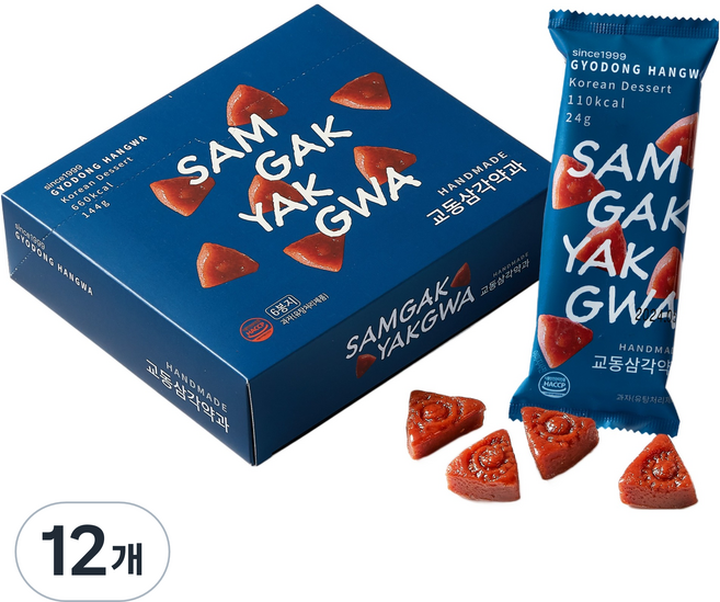 교동한과 삼각약과, 24g, 12개