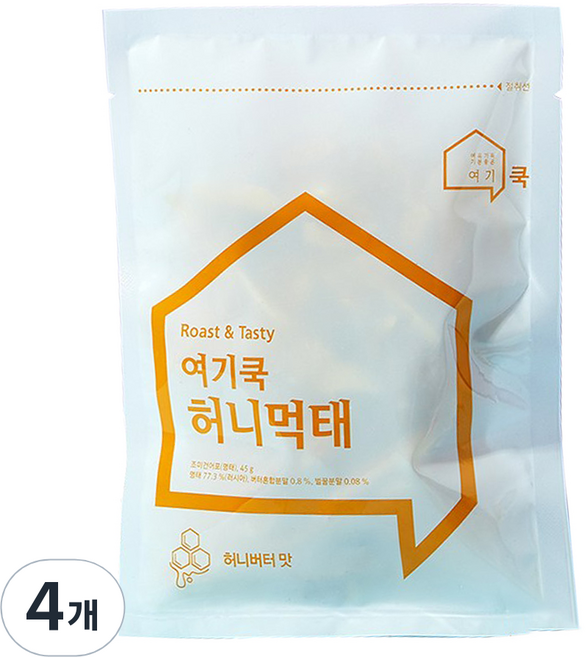 여기쿡 로스팅 시즈닝 청양먹태, 45g, 4개