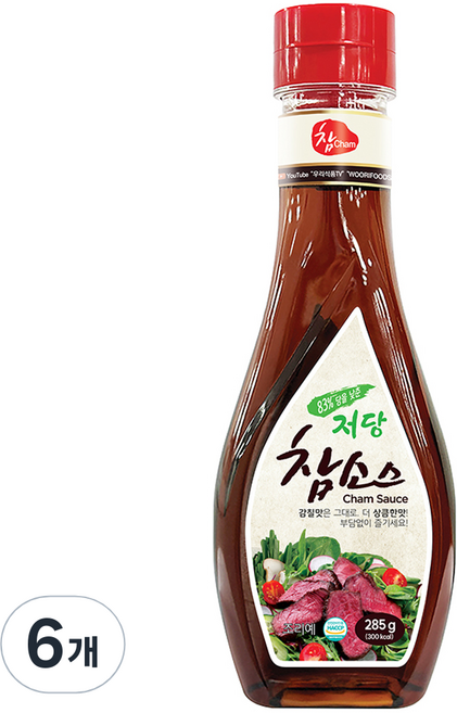 참 저당 참소스, 285g, 6개
