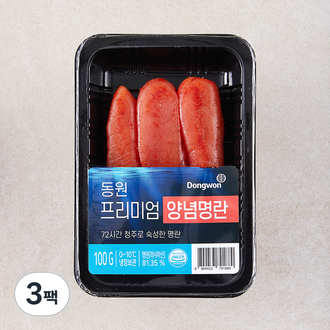 동원 프리미엄 양념명란, 100g, 3팩