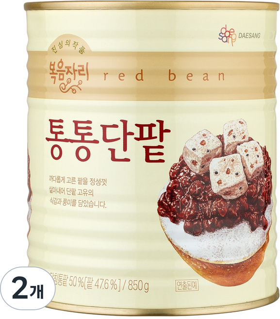 복음자리 통통단팥, 850g, 2개