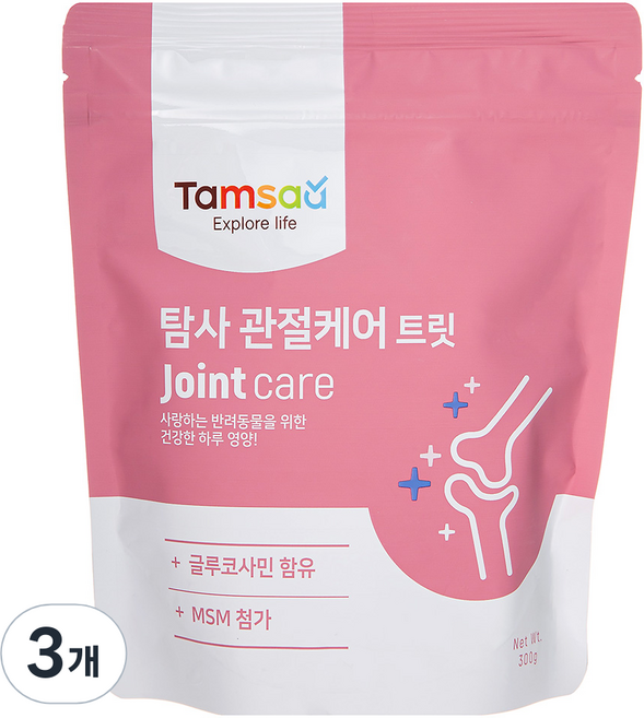 탐사 강아지 뉴트리션 트릿 영양제, 300g, 뼈/관절강화, 3개