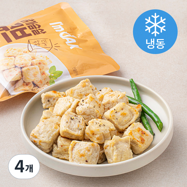 아임닭 닭가슴살 큐브 통현미 (냉동), 100g, 4개