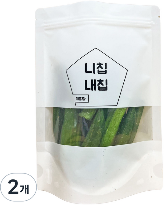 NICHIPNAECHIP 酥脆秋葵脆片, 2個, 100g